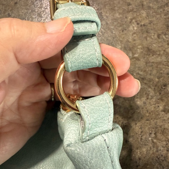 221. Blush Hand/shoulder Bag, Mint Green - Picture 6 of 12